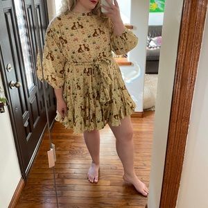 Rhode Ella Dress In Leopard Print